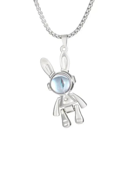 SALTY Pack of 2 Men Spaceman Stainless Steel Chain