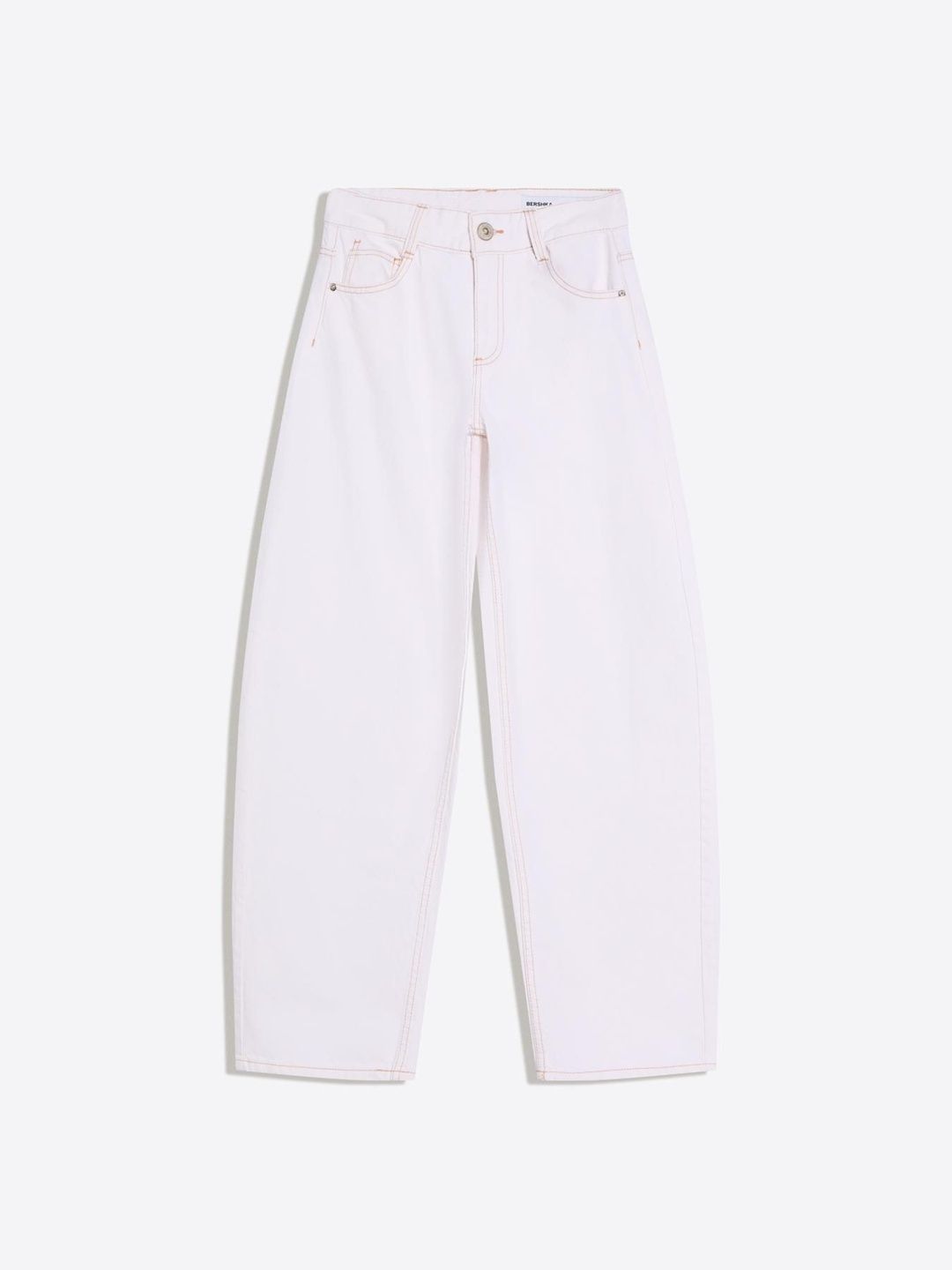 Low-rise baggy barrel jeans