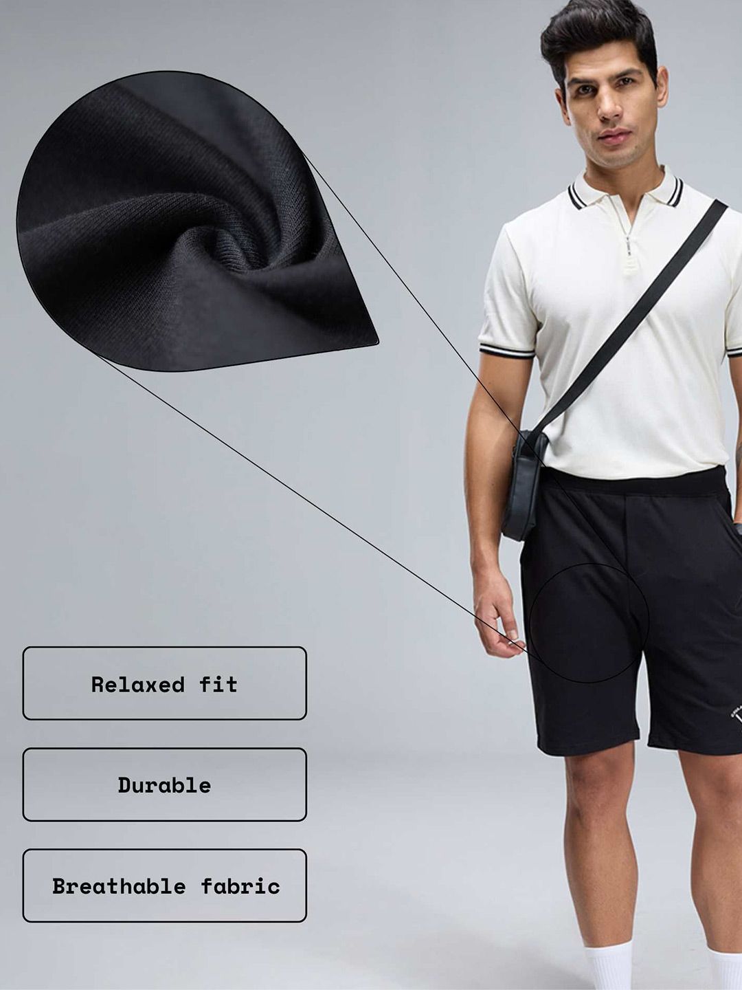 Black Relax-in Shorts