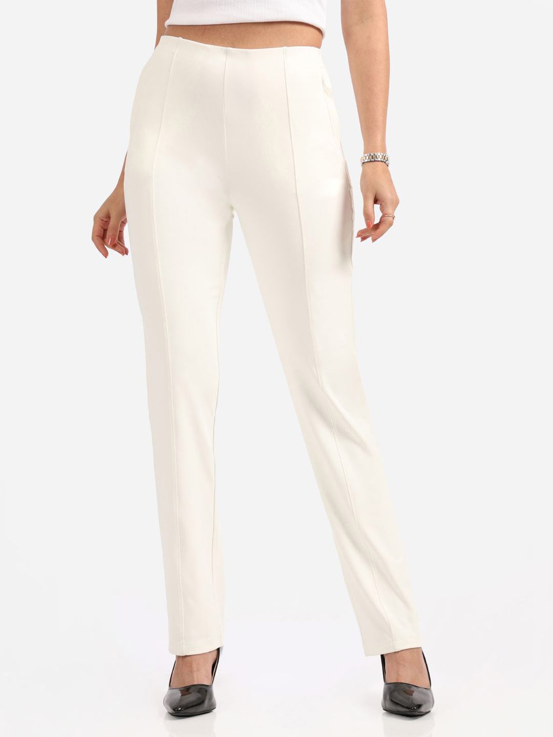Women Original Ultimate Straight Pants Fit High-Rise Trousers