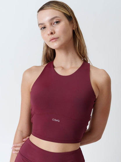 Cherry Tieback Swim Top