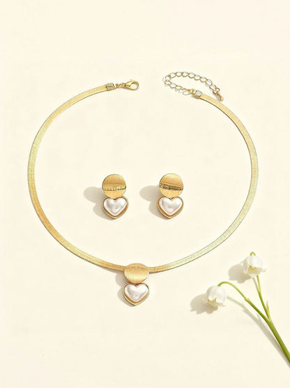 Gold-Plated Stone Studded Jewellery Set