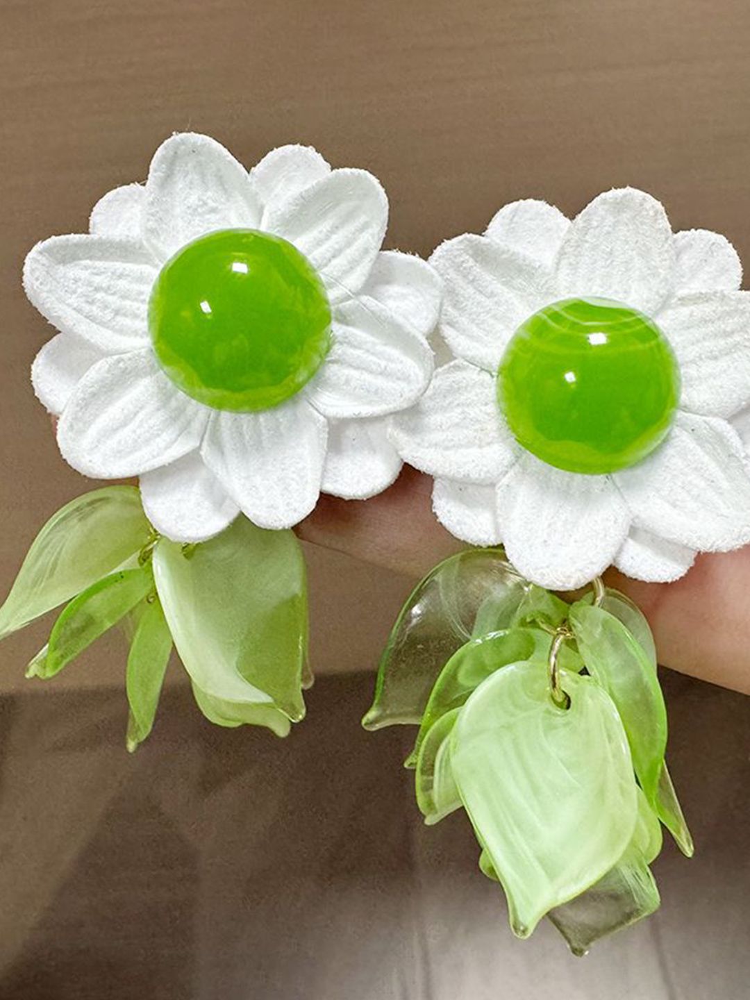 Floral Shaped Drop Earrings