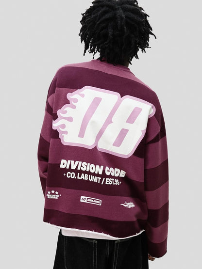 Printed plush sweatshirt