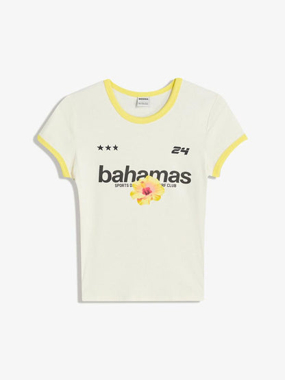 Short sleeve T-shirt with contrast print