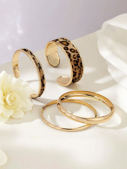 Women 4 Gold-Plated Kada Bracelet