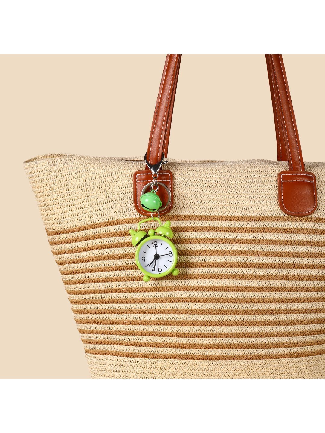 SALTY Green Mini Alarm Clock Bag Charm
