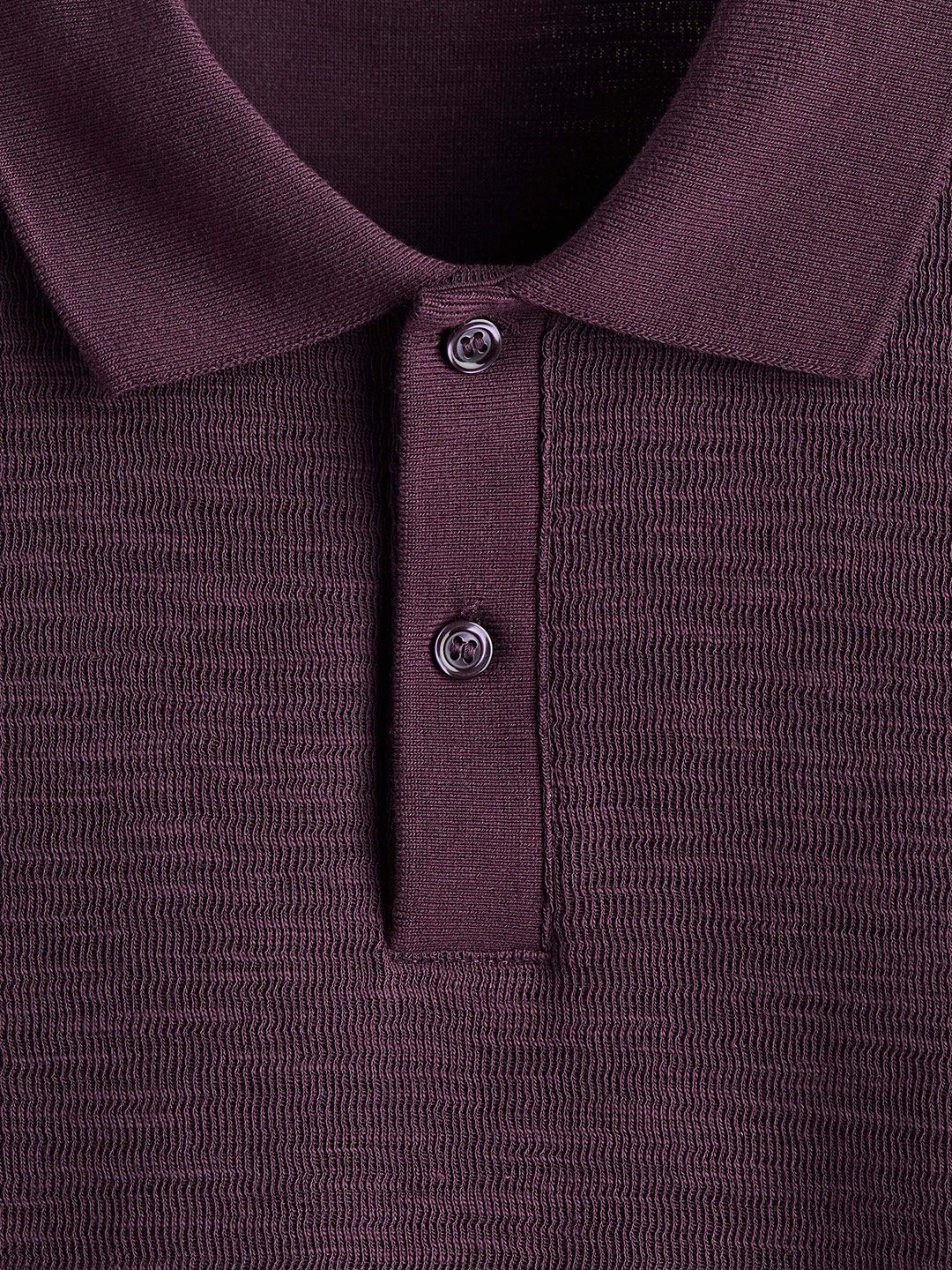 Slim Fit Jacquard-Knit Polo Shirt