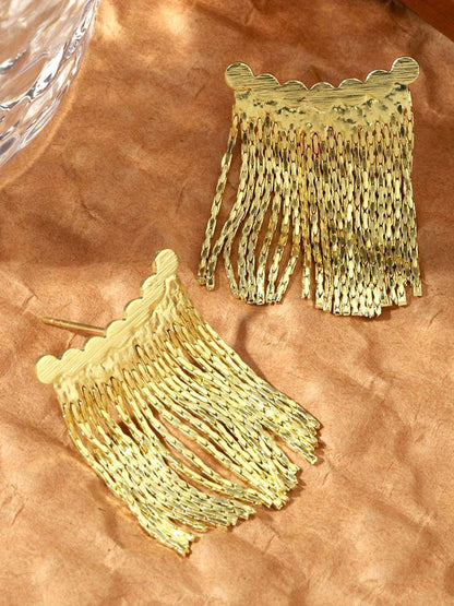 SALTY Contemporary Tasselled Drop Earrings