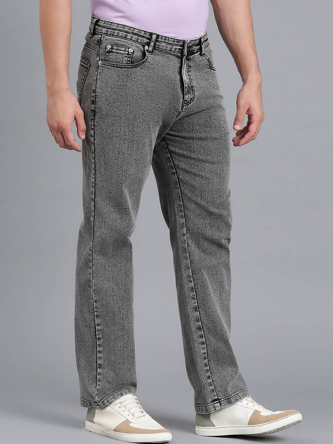 Men Regular Fit Mid-Rise Stretchable Jeans