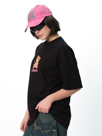 Women Cancer Core Oversized T-Shirt