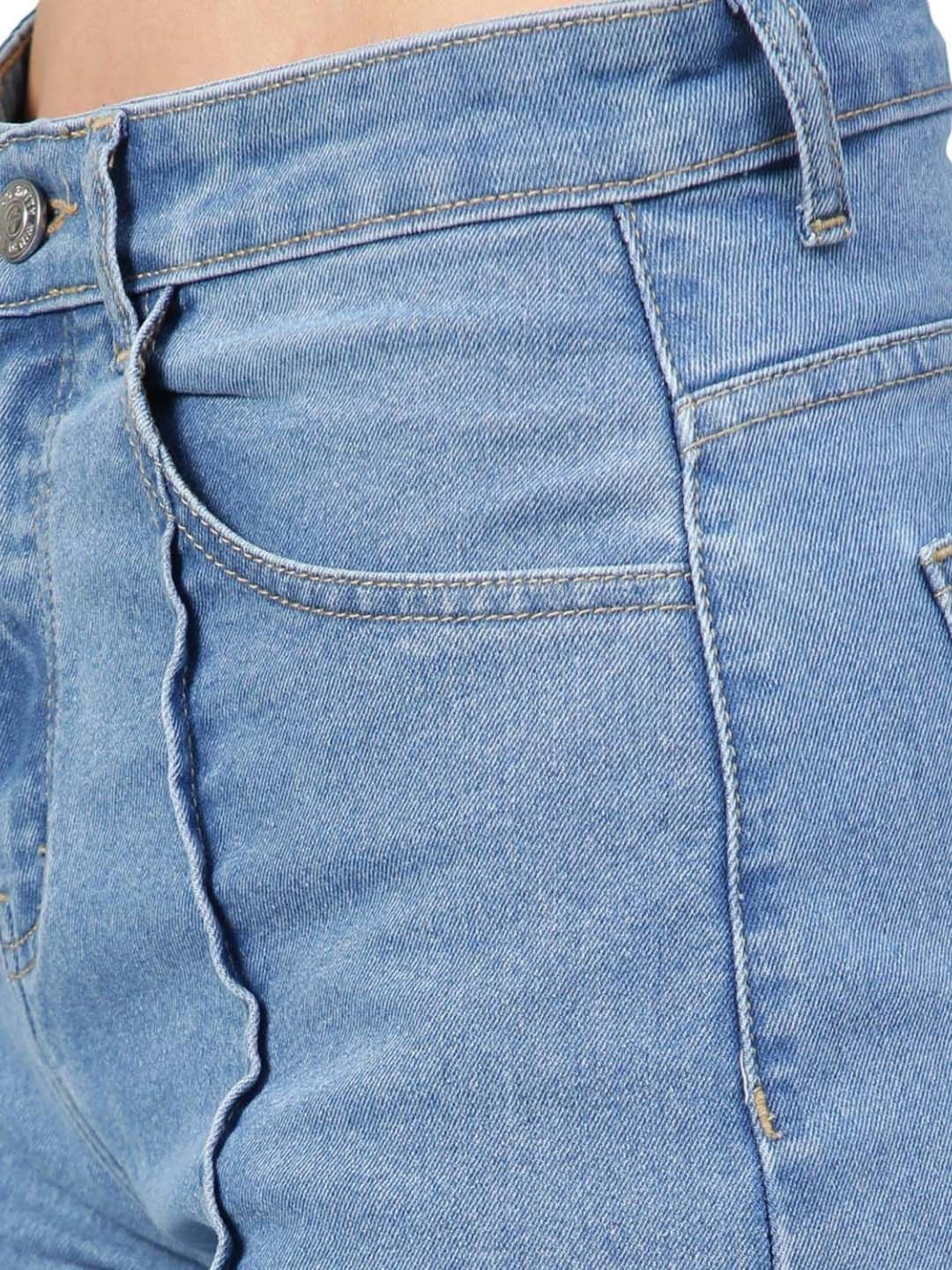 Women Straight Fit High-Rise Stretchable Jeans