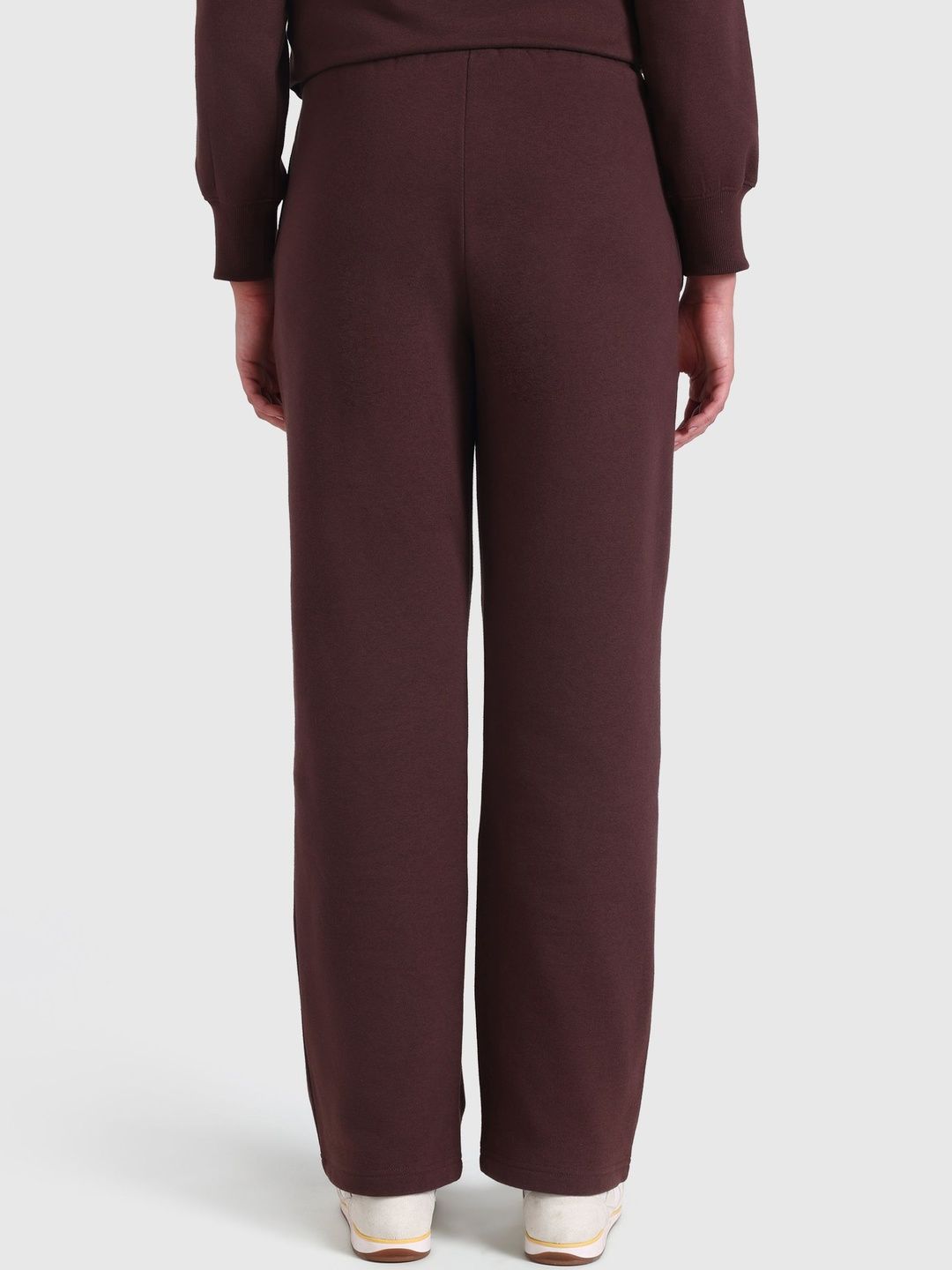 Women MId-Rise Wide Leg Track Pants