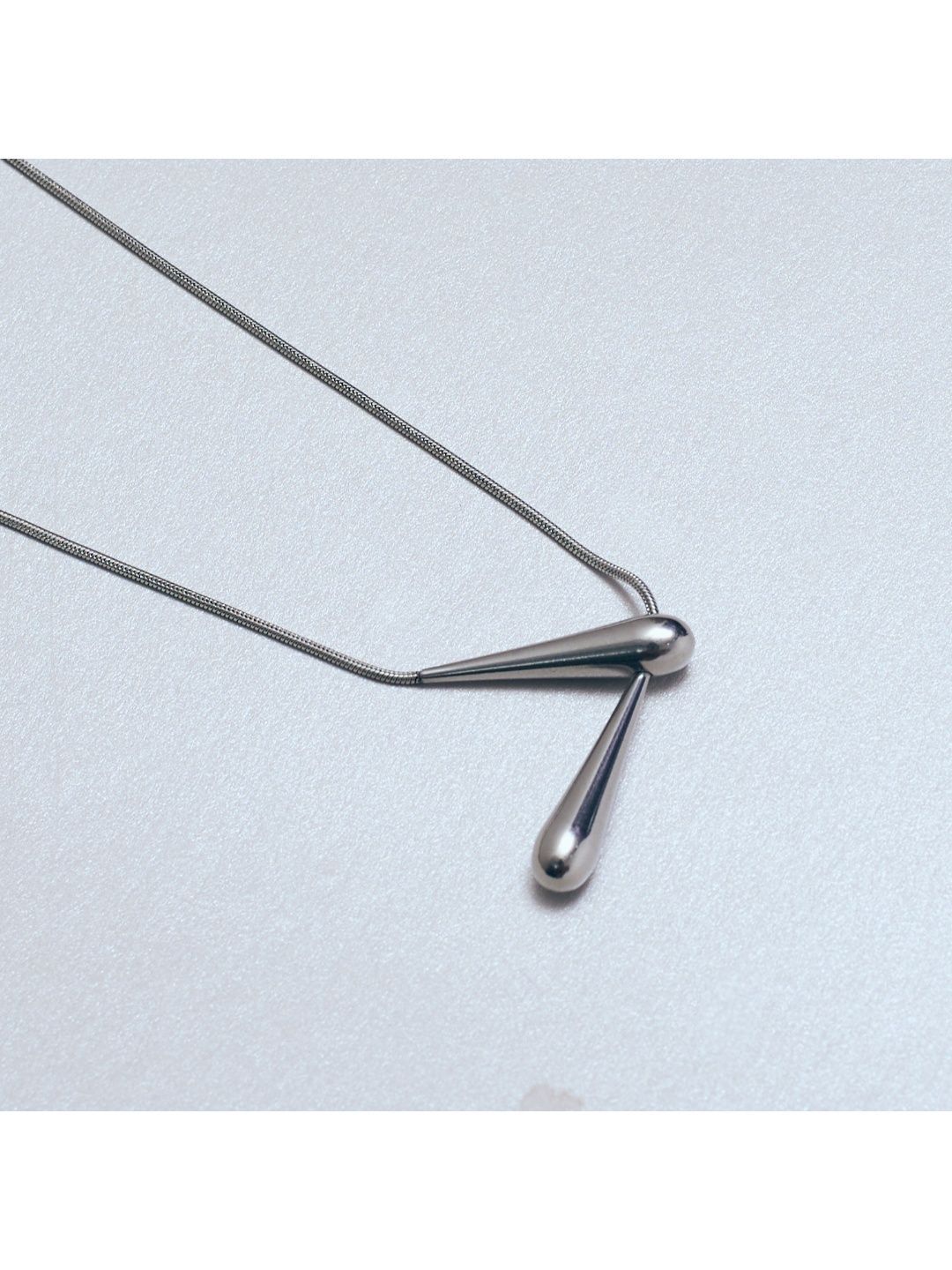 SALTY Set Of 3 Rings & Plain Necklace Jewellery Set