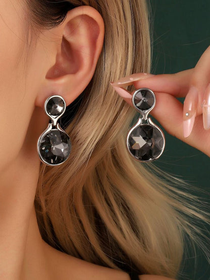 SALTY Glinting Luxury Silver Drop Earrings