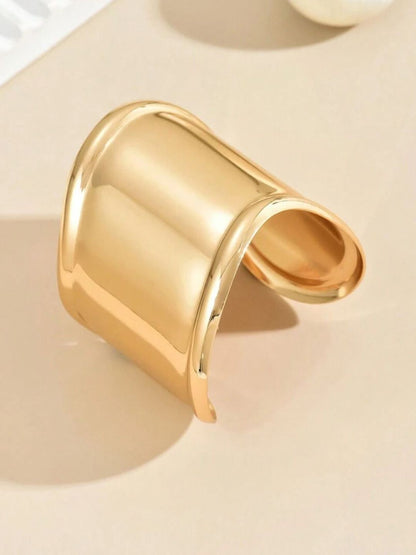 SALTY Gold-Plated Big Bold Cuff Bracelet