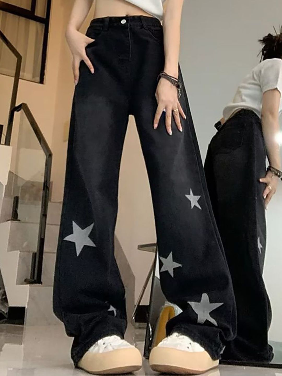 Women High-Rise Relaxed Fit Stretchable Jeans