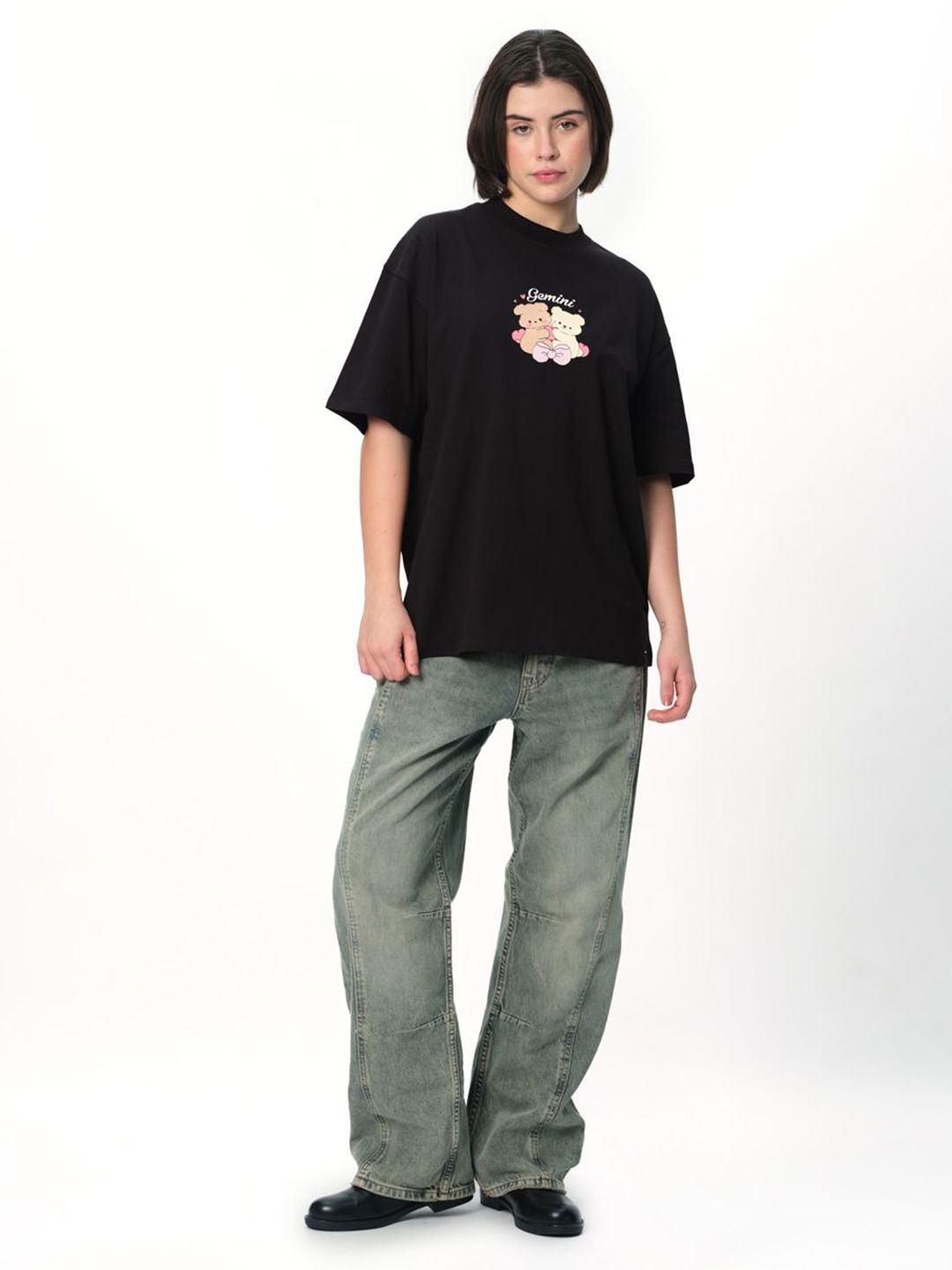 Women Gemini Groove Oversized T-Shirt