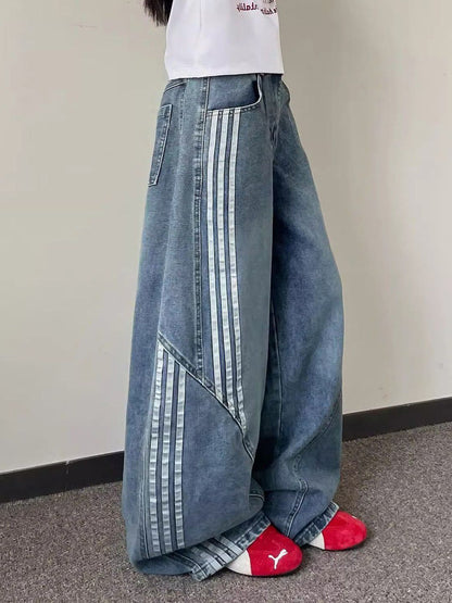 Women Mid-Rise Wide Leg  Jeans