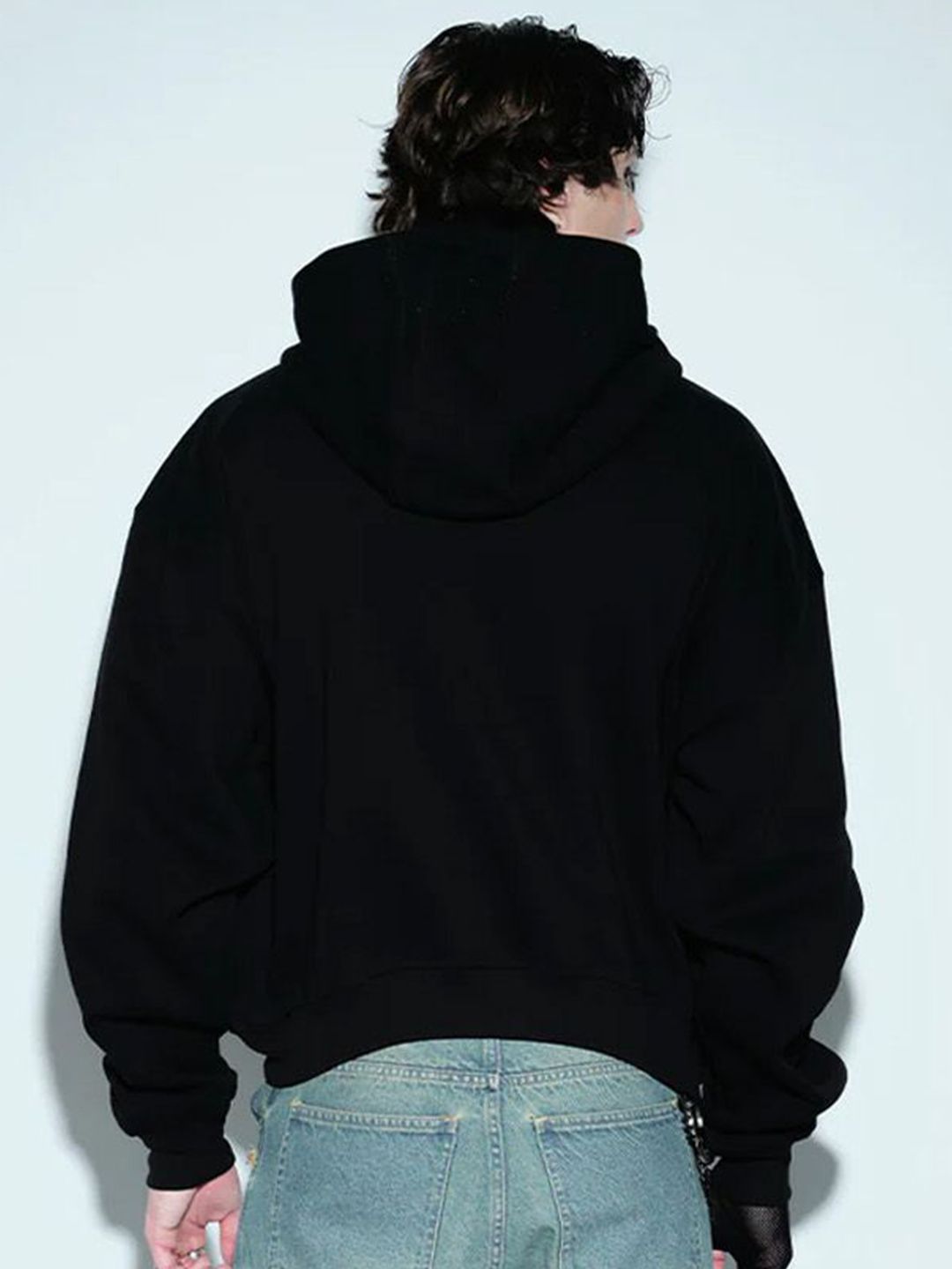 Men Shadow Sigil Zip Hooded Pullover Sweatshirt