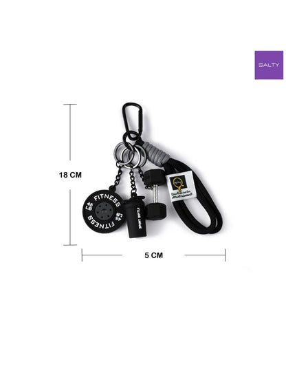 SALTY Black Mini Gym Buddy Bag Charm
