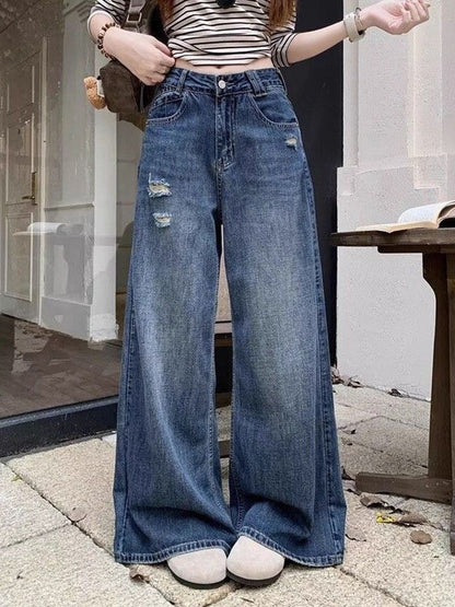 Women Mid-Rise Heavy Fade Retro Denims Regular Fit Jeans