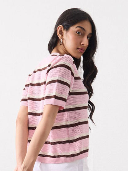 Women Pink Panther Multicolor Printed Cotton Relaxed T-Shirts