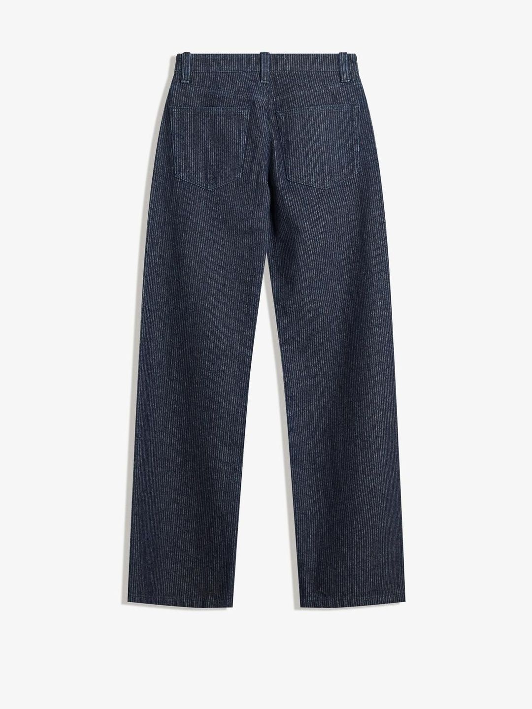 Textured Straight-leg Wide-leg Jeans