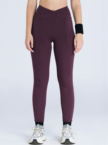 Wine Hourglass Snug Leggings