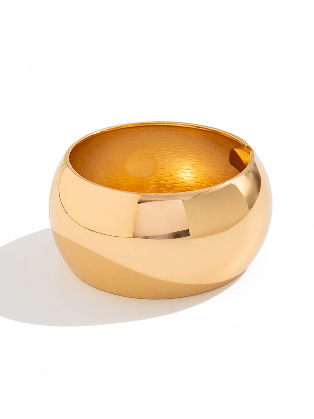 Gold-Plated Bangle-Style Bracelet