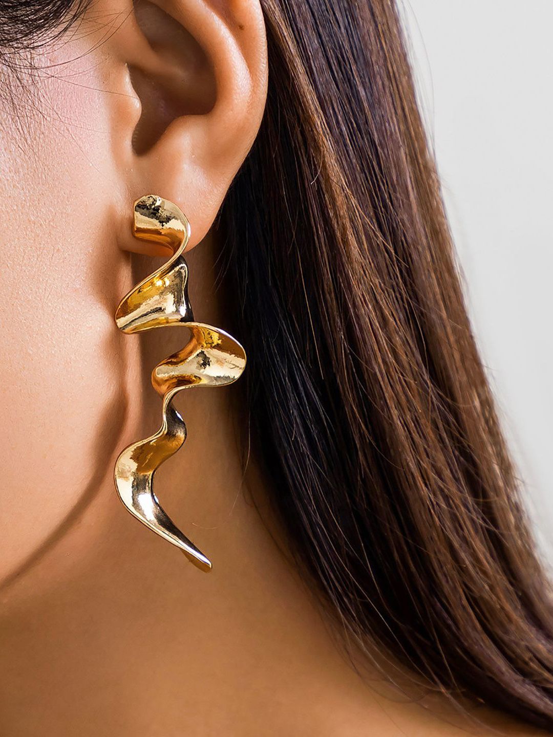 Gold-Plated Classic Drop Earrings