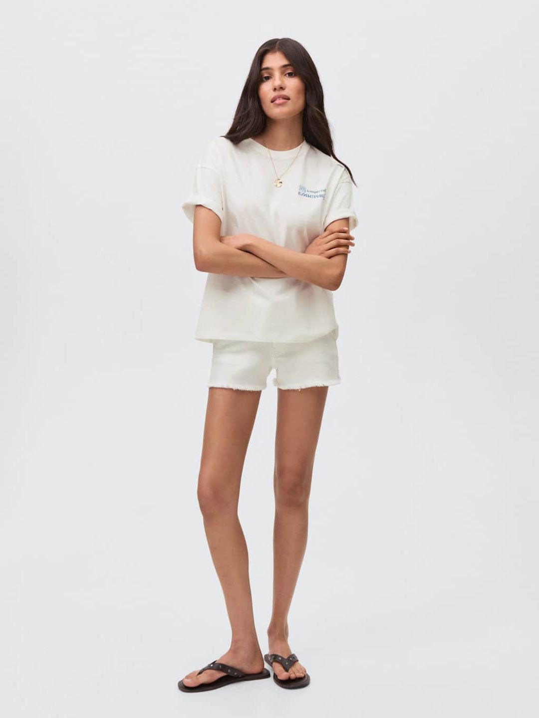 Graphic Printed Drop-Shoulder Sleeves Pure Cotton Relaxed Fit T-shirt