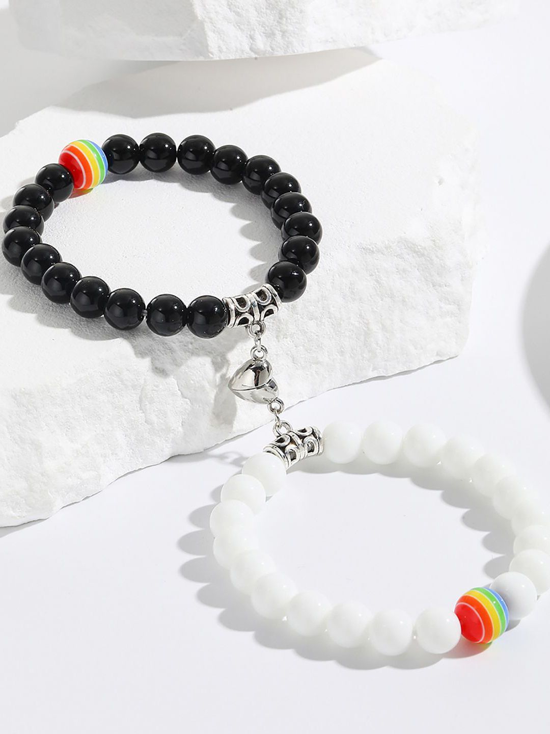 Women 2 Handcrafted Silver-Plated Bracelet