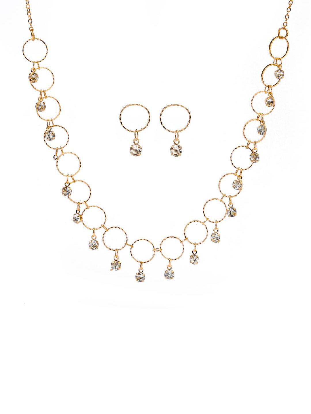SALTY Stone Studded Tasselled Jewellery Set