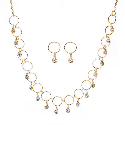 SALTY Stone Studded Tasselled Jewellery Set