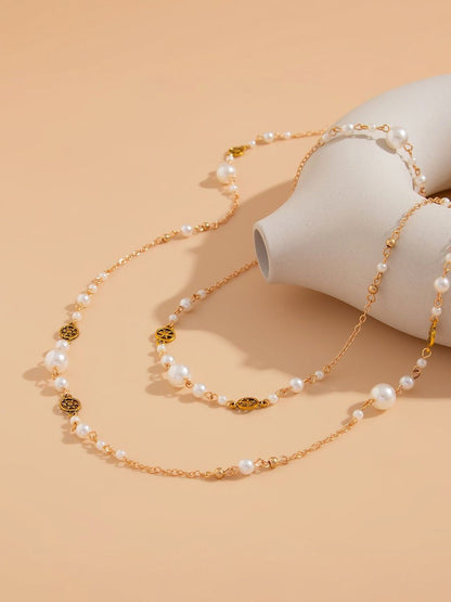 Gold-Plated Enamelled Necklace