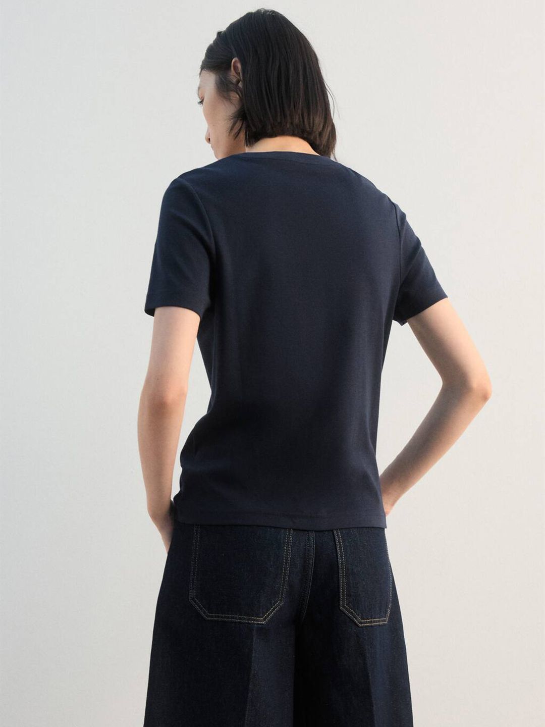 Women Twisted Pure Cotton T-shirt