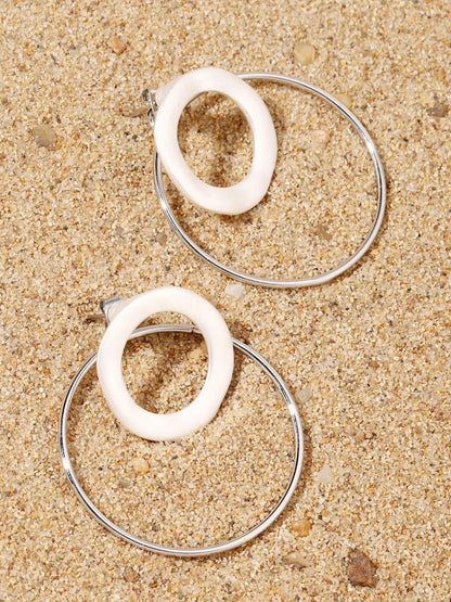 SALTY Circular Drop Earrings