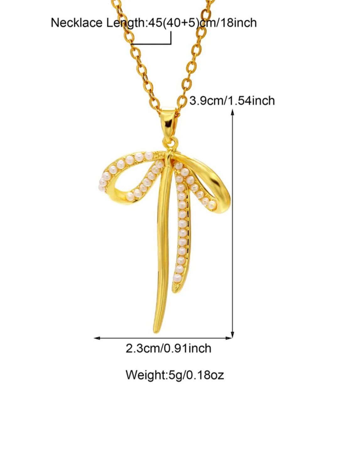 SALTY Cupids Bow Artificial Stones Studded Pendant With Chain