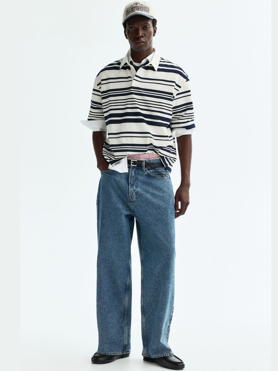Loose Fit Cotton Rugby Shirt