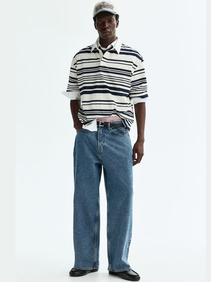 Loose Fit Cotton Rugby Shirt