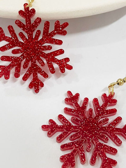 Leaf Shaped Drop Earrings