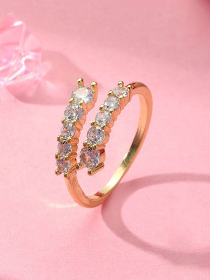 SALTY Radiant Stone Statement Ring For Women & Girls