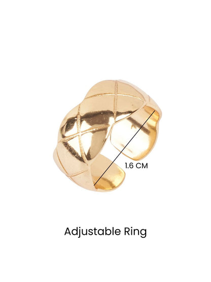 SALTY Gold-Plated Finger Ring