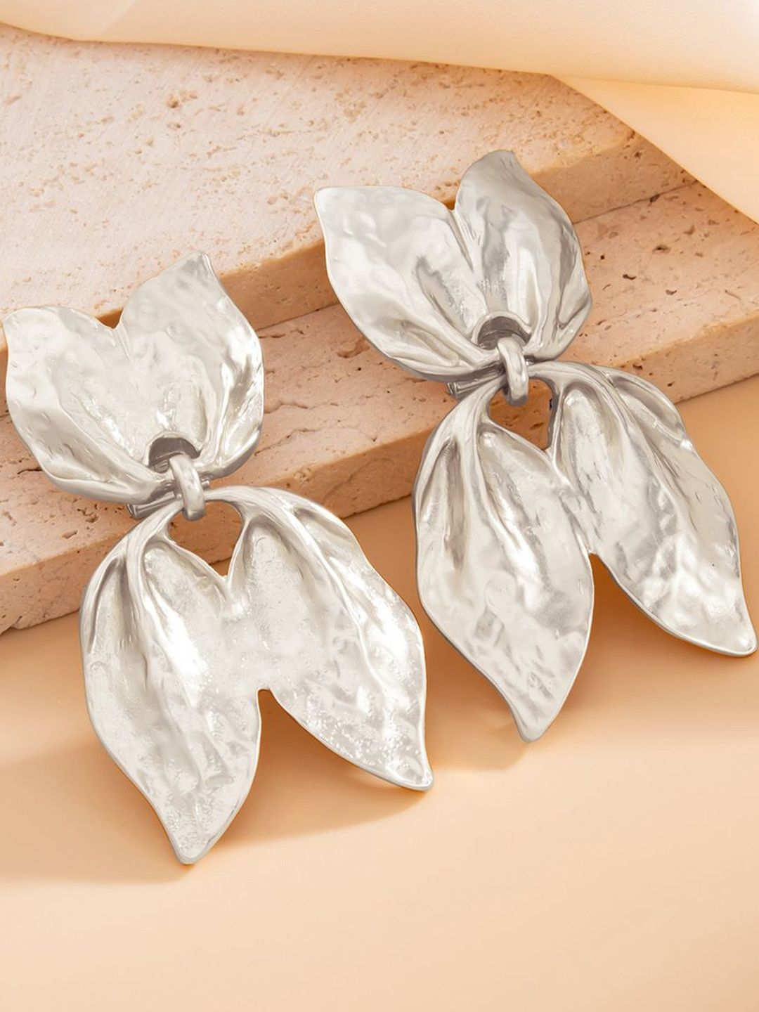 Women Leaf Shaped Studs Western Earrings