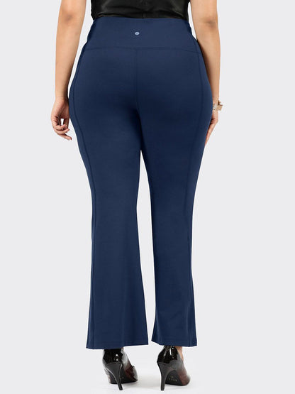 Women Flared High-Rise Trousers