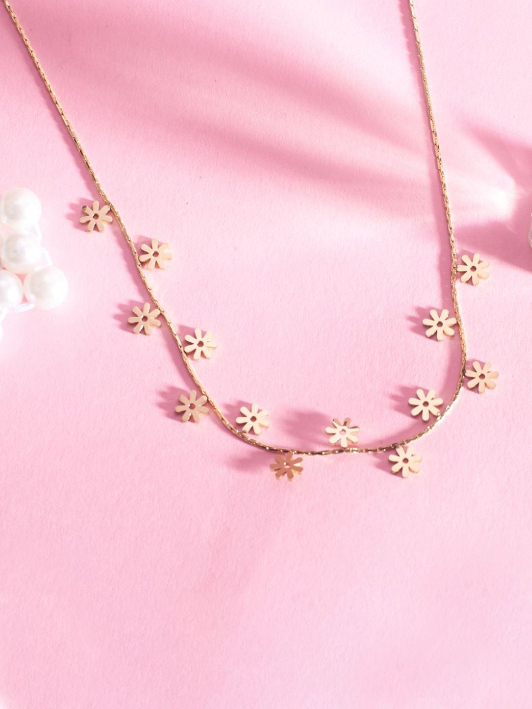 SALTY Gold-Plated Stainless Steel Necklace