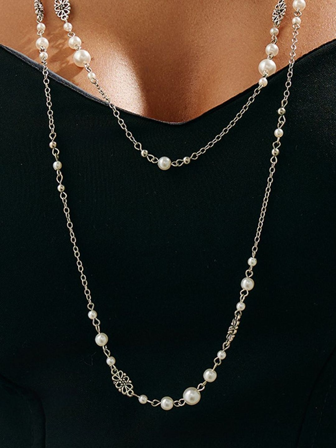 Silver-Plated Antique Necklace