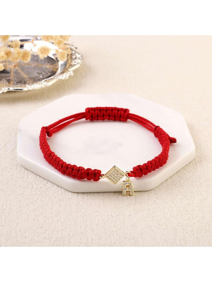 SALTY Women Artificial Stones Studded Stainless Steel Wraparound Bracelet