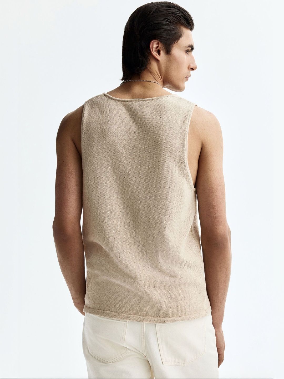 Regular Fit Knitted Vest Top